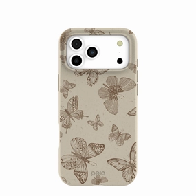London Fog Delicate Flutters iPhone 17 Pro Max Case Minimal Detail Texture Durable Pattern Texture