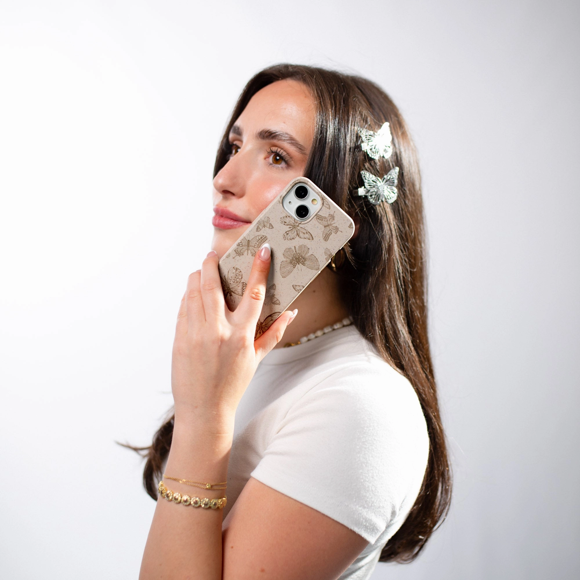 London Fog Delicate Flutters iPhone 17 Pro Max Case Rugged Detail Layer Ultra Thin