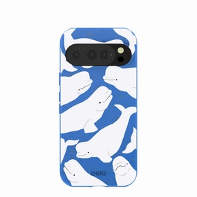 Electric Blue Belugas Google Pixel 10/10 Pro Case Textured Comfort