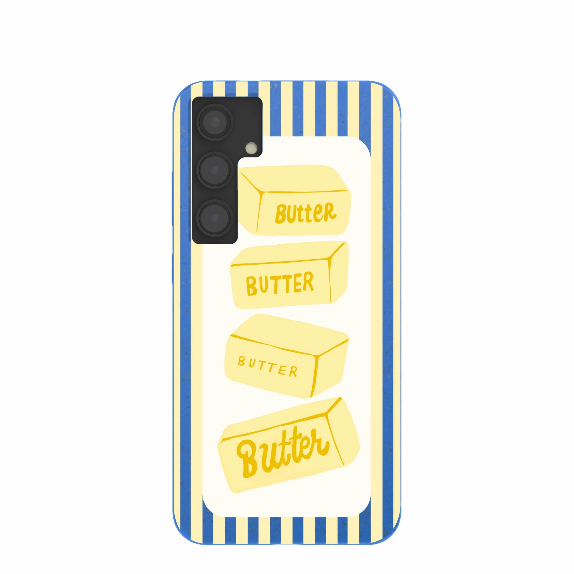 Electric Blue Butter Bars Samsung Galaxy S24 (Plus) Case Gloss Layer Finish