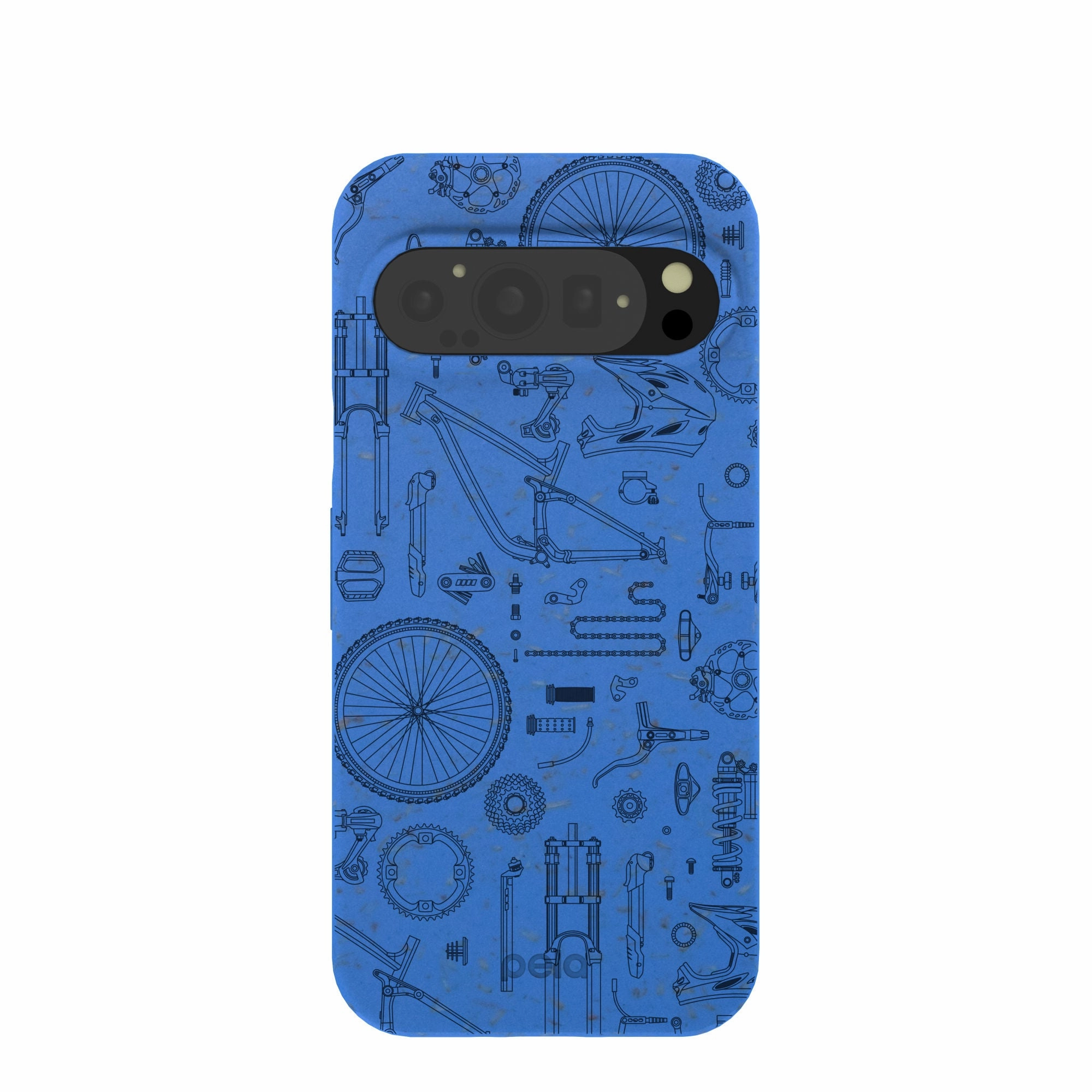 Electric Blue Changing Gears Google Pixel 9/9 Pro Case Minimal Detail