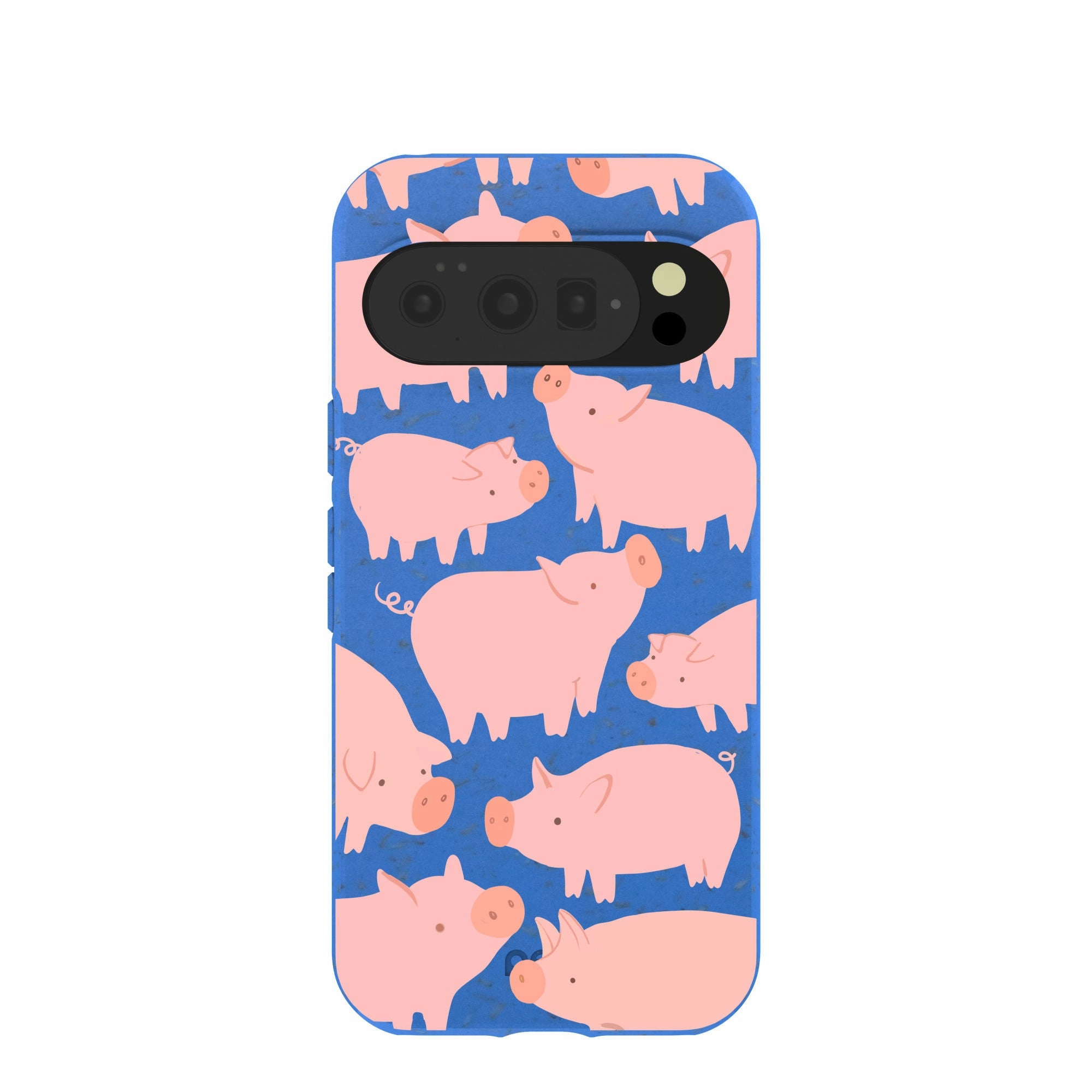 Electric Blue Piggies Google Pixel 10/10 Pro Case Luxury Detail