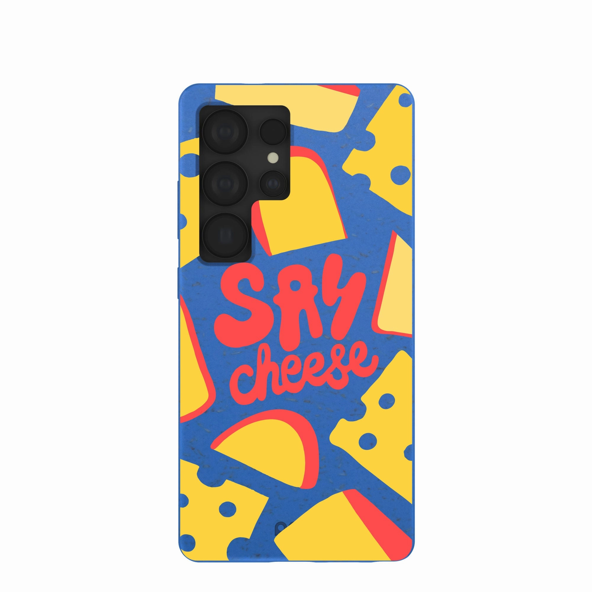 Electric Blue Say Cheese Samsung Galaxy S25 Ultra Case Custom Fit Sleek Appearance