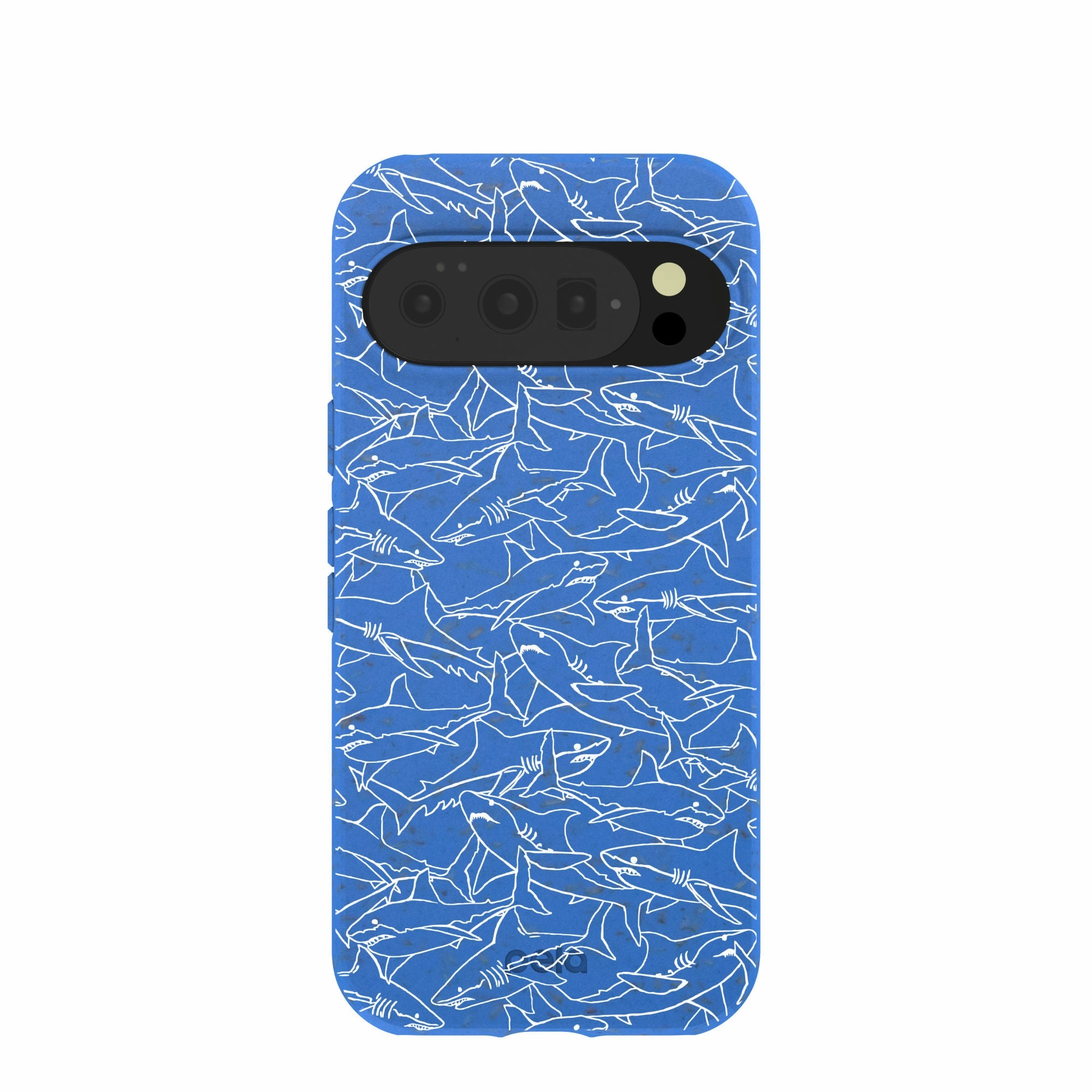 Everyday Comfort Protective Texture Layer Electric Blue Shark Frenzy Google Pixel 10/10 Pro Case