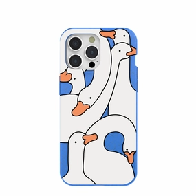 Electric Blue Silly Goose iPhone 15 Pro Max Case Everyday Fit Premium Edge Design