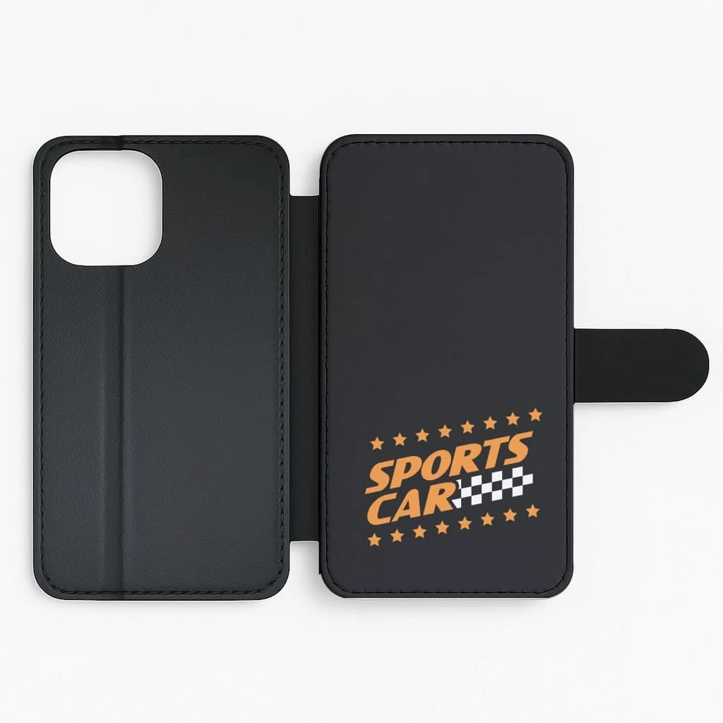 Sports Car Flip / Wallet Phone Case Creative Artwork Ergonomic grip