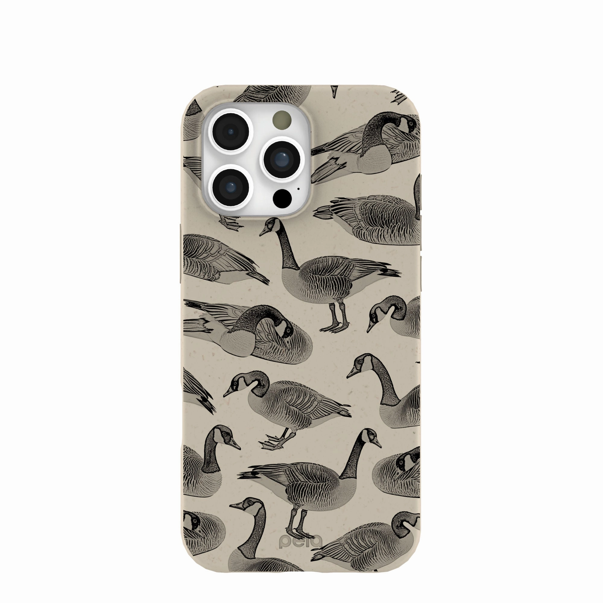 Smooth Layer Luxury Detail Texture London Fog Canadian Geese iPhone 16 Pro Max Case