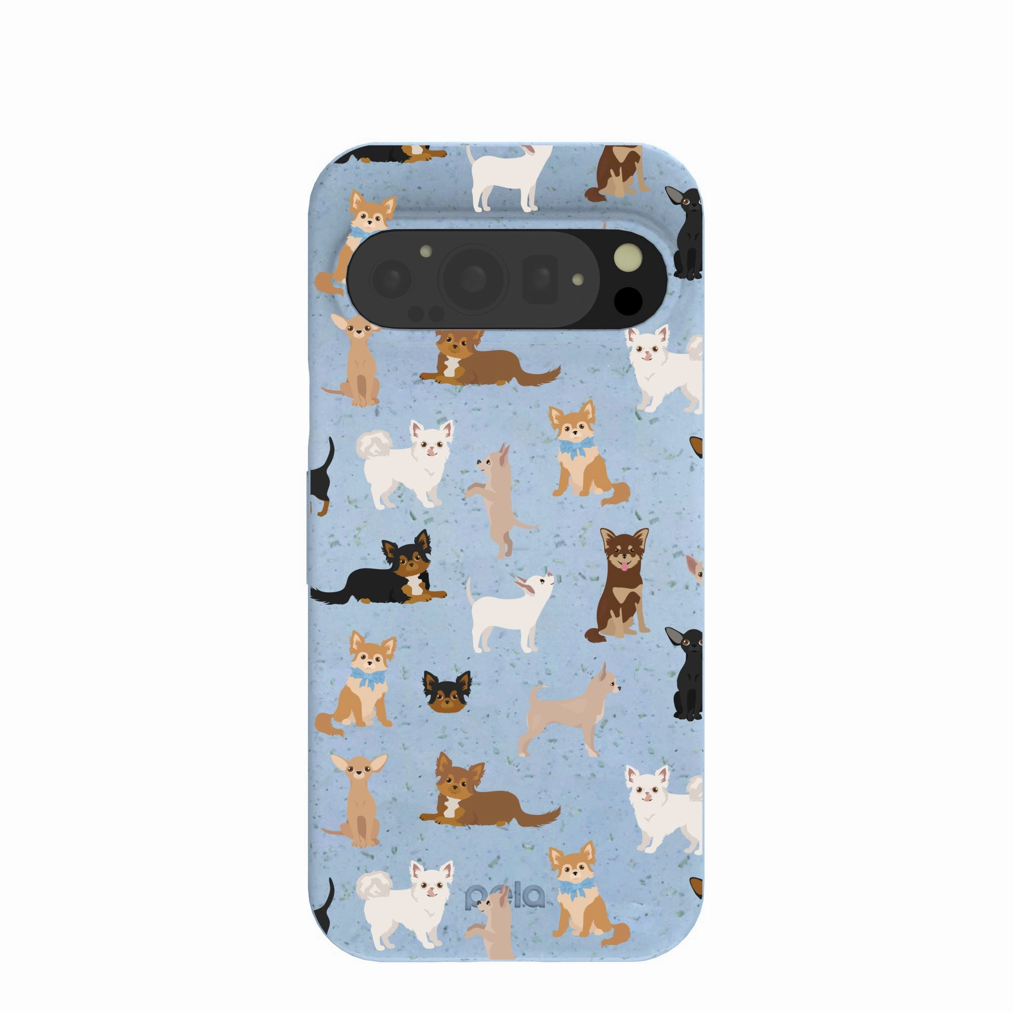 Slim Texture Powder Blue Chihuahua Charms Google Pixel 9/9 Pro Case