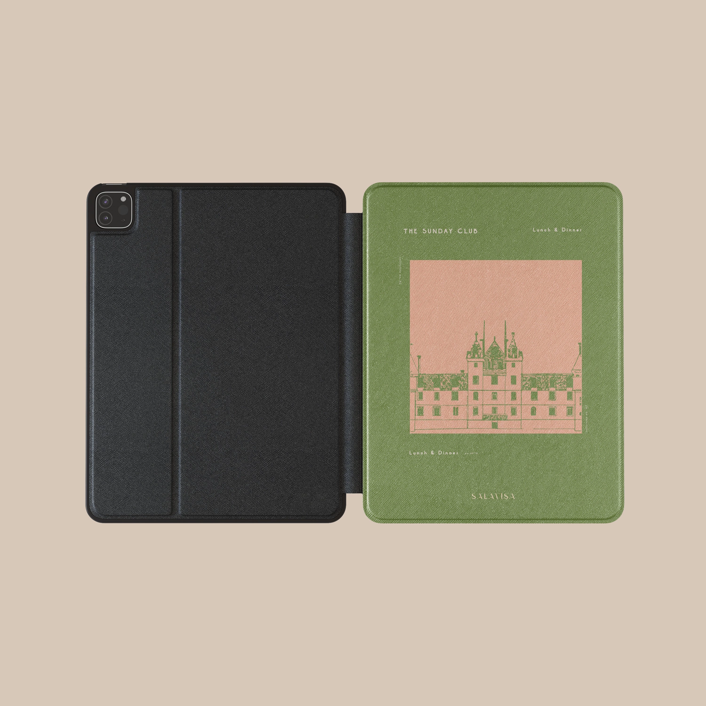 Tablet Sleeve Kids thin profile pad sleeve Green Sunday Club iPad Case