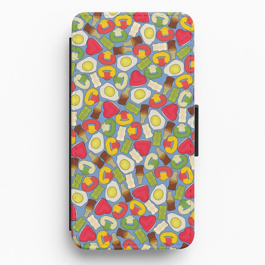 Gummy Sweets - Sweets Patterns Flip / Wallet Phone Case Minimal Detail