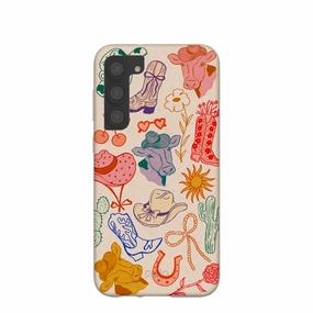 Seashell Retro Rodeo Samsung Galaxy S23 (Plus) Case Protective Fit