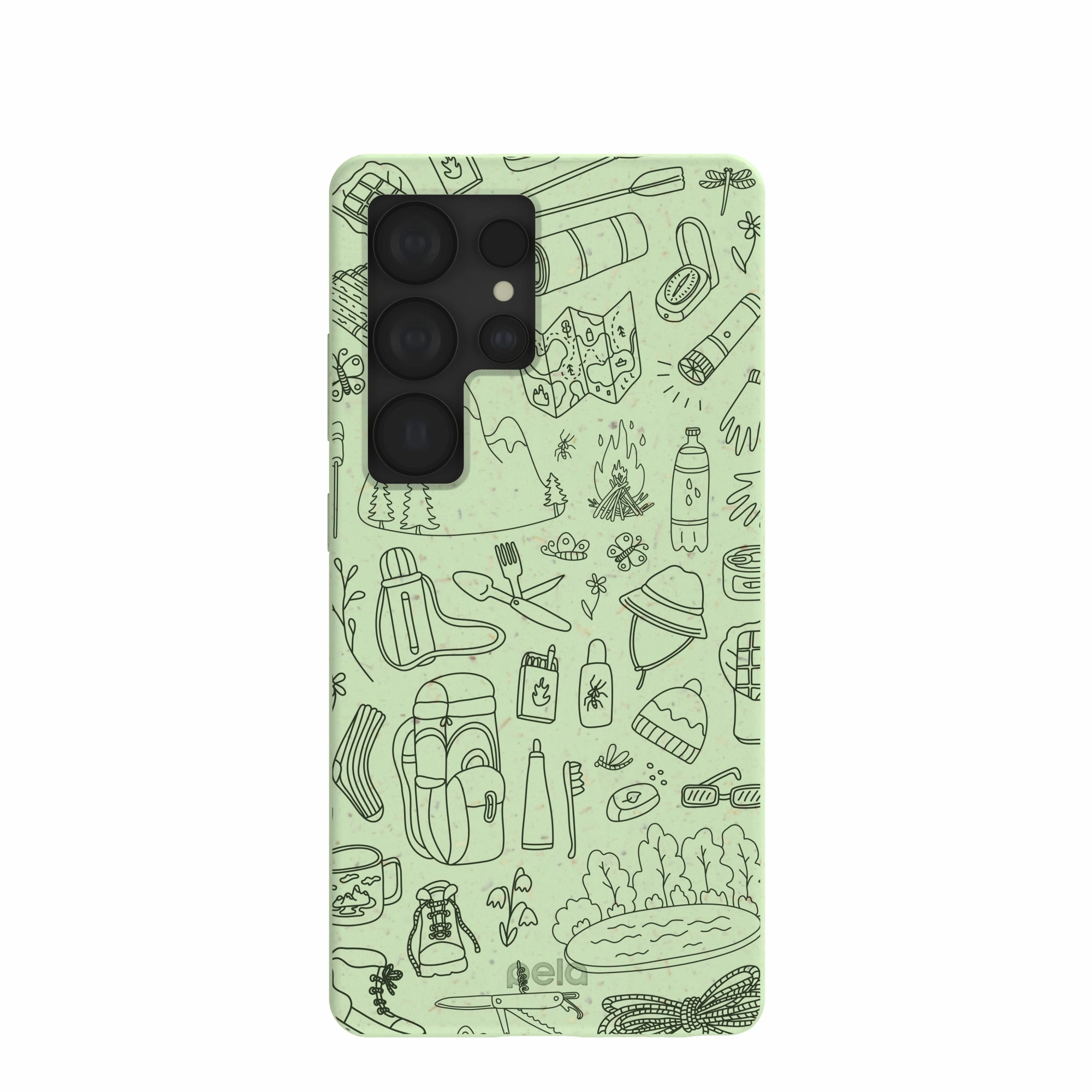 Sage Green Ready to Hike Samsung Galaxy S25 Ultra Case Marble Pattern Elegant Texture