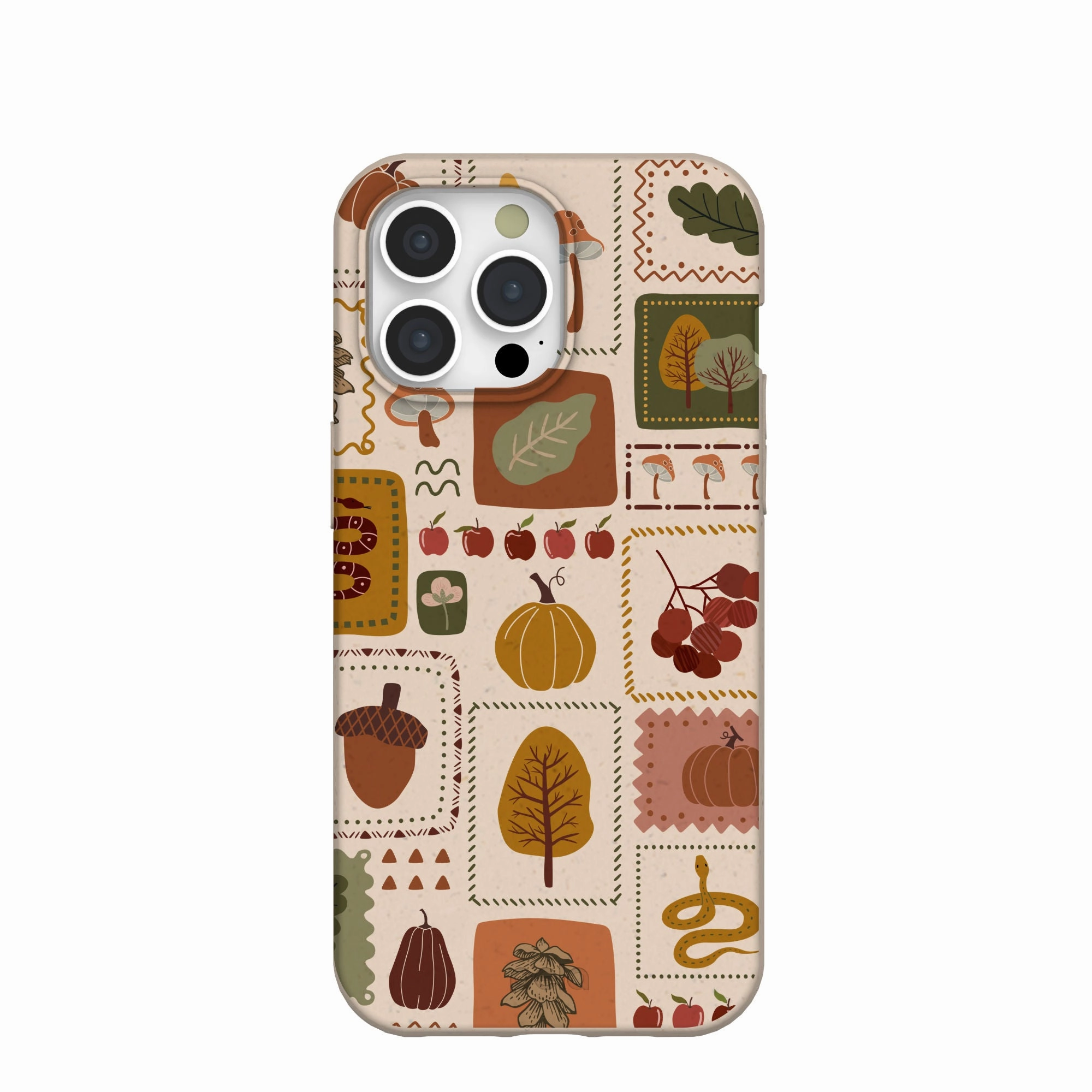 Luxury Accent Seashell Autumn Patch iPhone 15 Pro Max Case