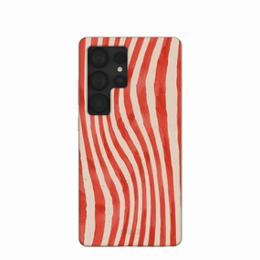 Luxury Coating Seashell Big Top Stripes Samsung Galaxy S25 Ultra Case
