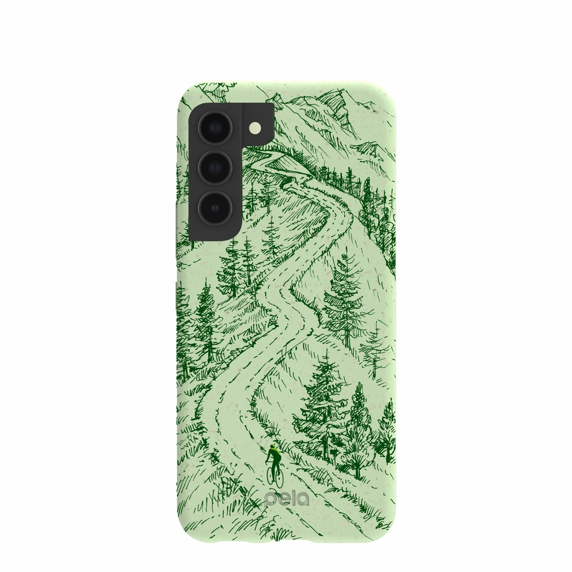 Sage Green Into the Mountains Samsung Galaxy S22 Case Long Lasting