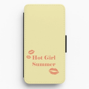 Hot Girl Summer Kisses Flip / Wallet Phone Case Smooth Finish