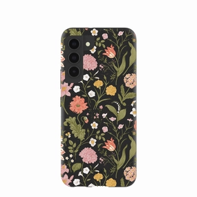 Black Fairy Forest Samsung Galaxy S22 Case Stylish Finish Fashionable Texture