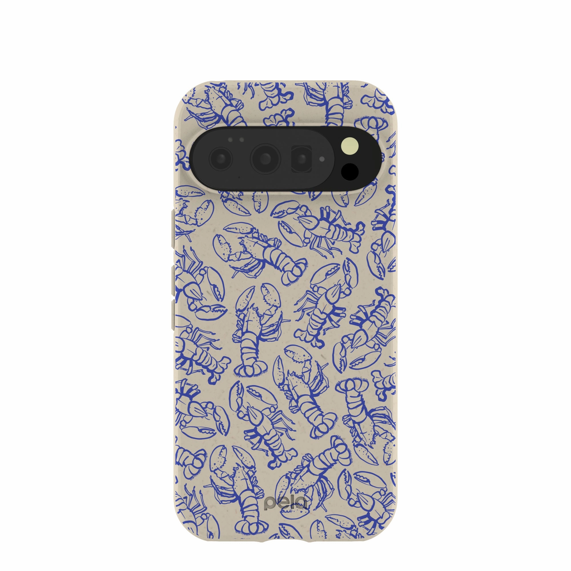 Reusable Material Glossy Texture London Fog Blue Lobster Google Pixel 10/10 Pro Case