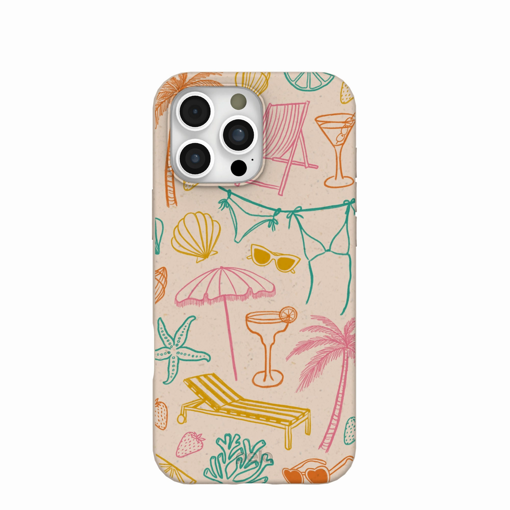 Minimal Style Compact Shell Seashell Coastal Club iPhone 16 Pro Max Case