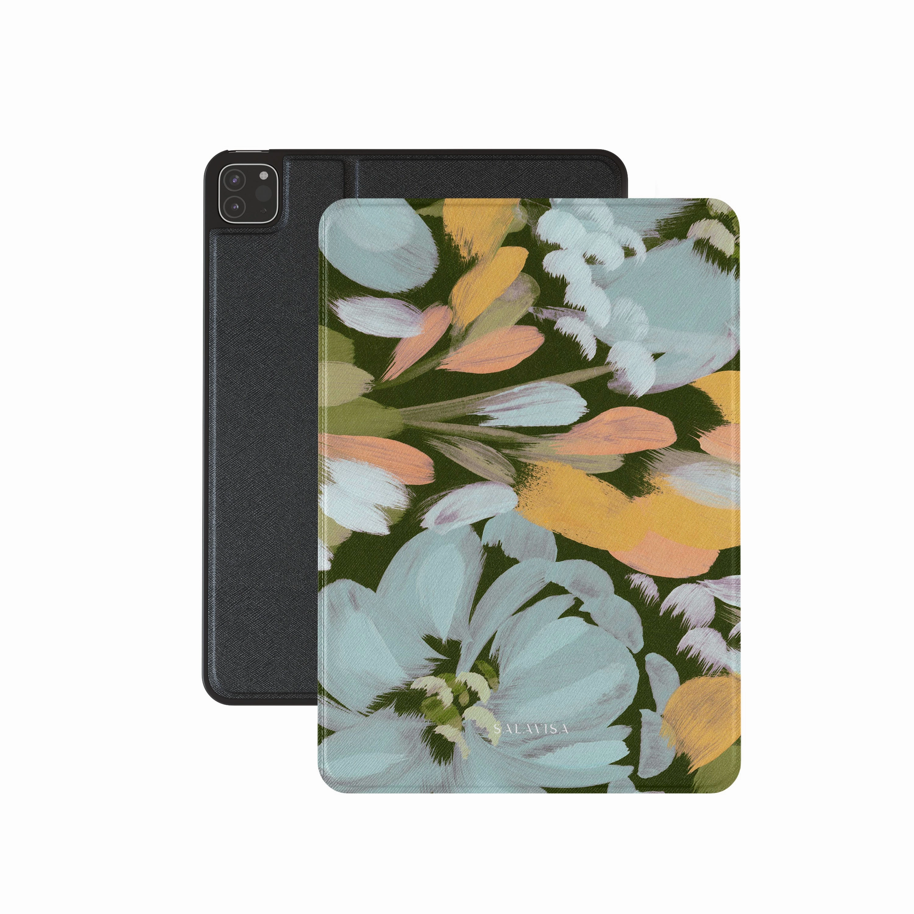 Compact Gear Flower Canvas iPad Case