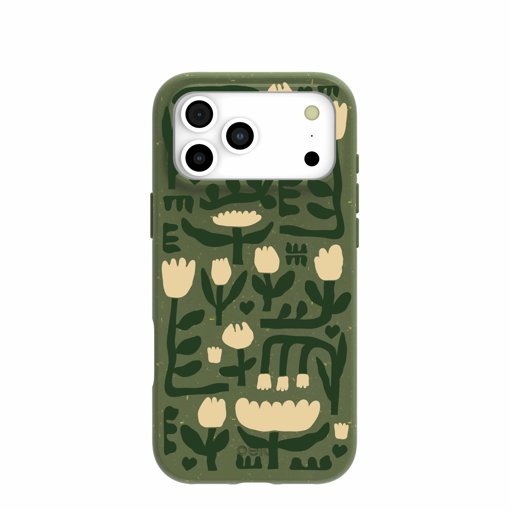 Modern Grip Design Forest Floor Abstract Tulips iPhone 17 Pro Max Case