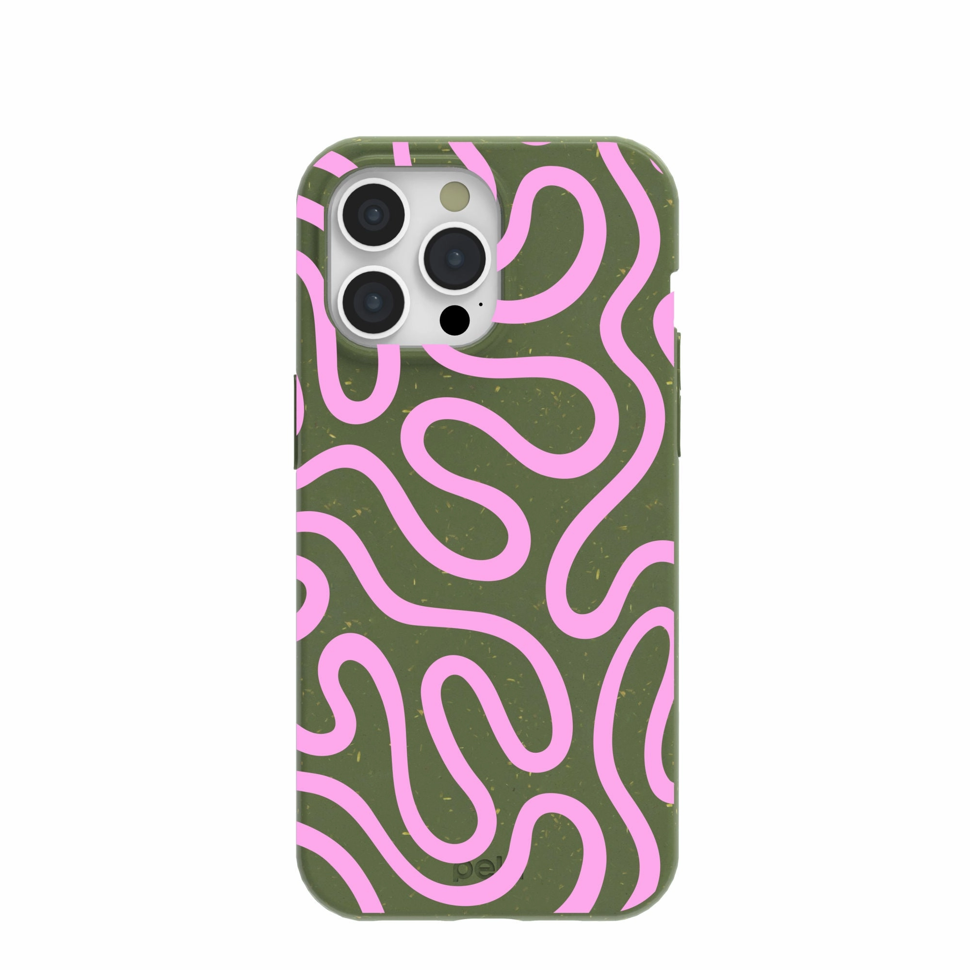 Marble Pattern Casual Texture Forest Floor Cotton Curls iPhone 15 Pro Max Case