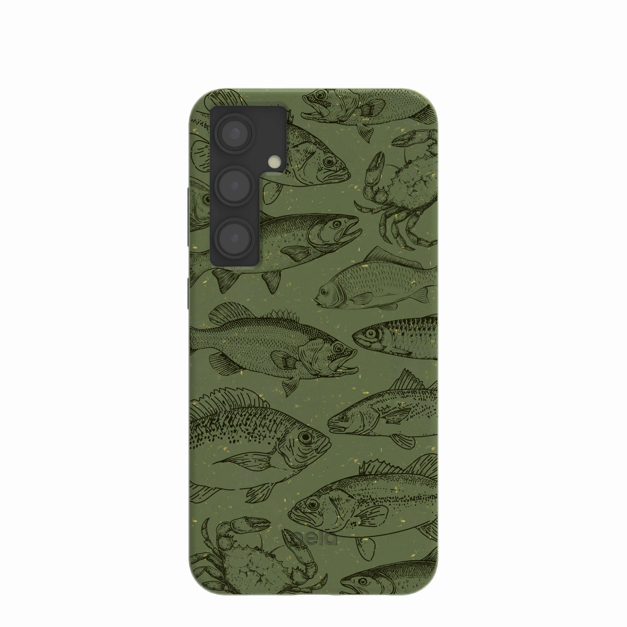 Forest Floor Fishing Lodge Samsung Galaxy S24 (Plus) Case Vibrant pattern Soft Layer Texture