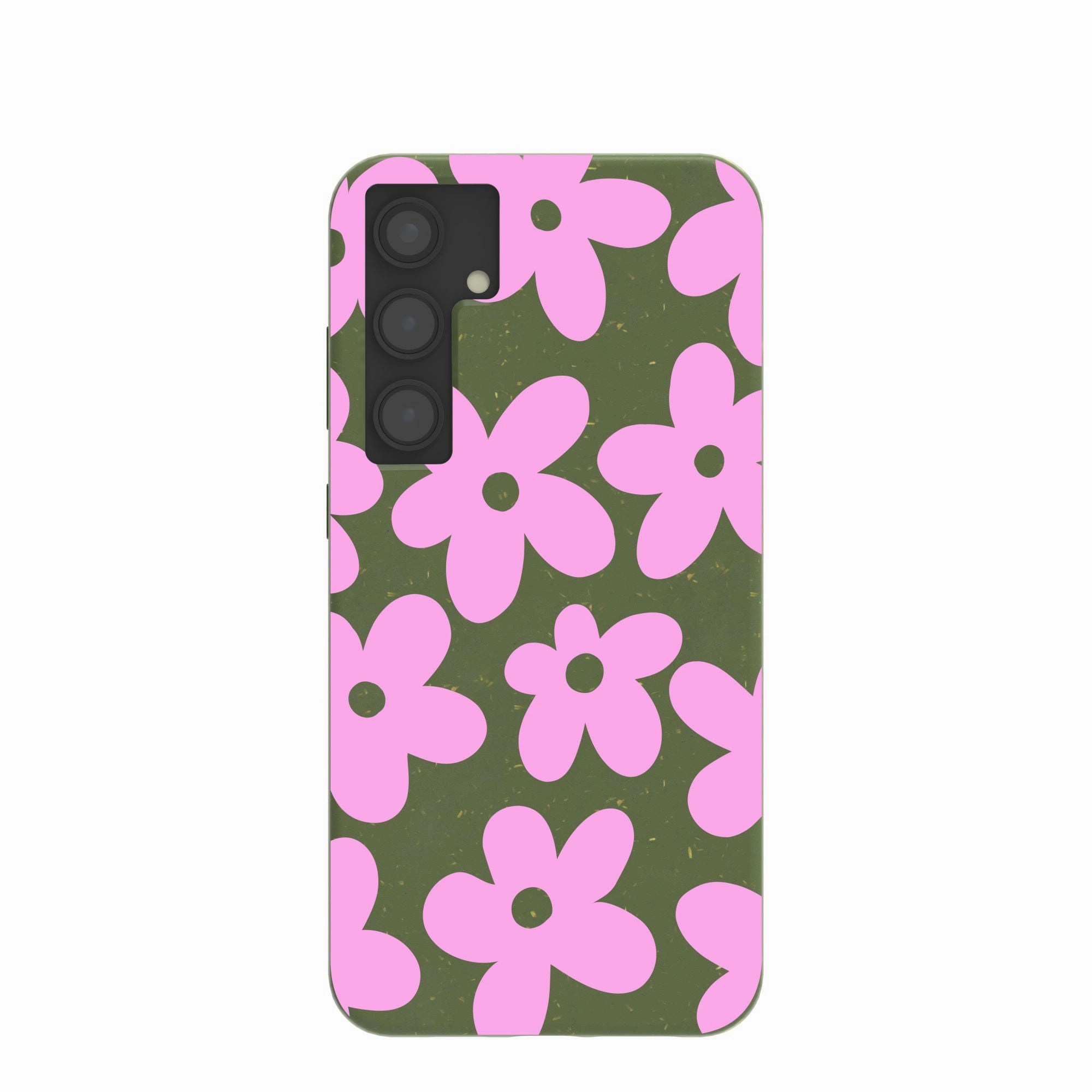 Rugged Edge Strong Corners Forest Floor Pink Blooms Samsung Galaxy S24 (Plus) Case