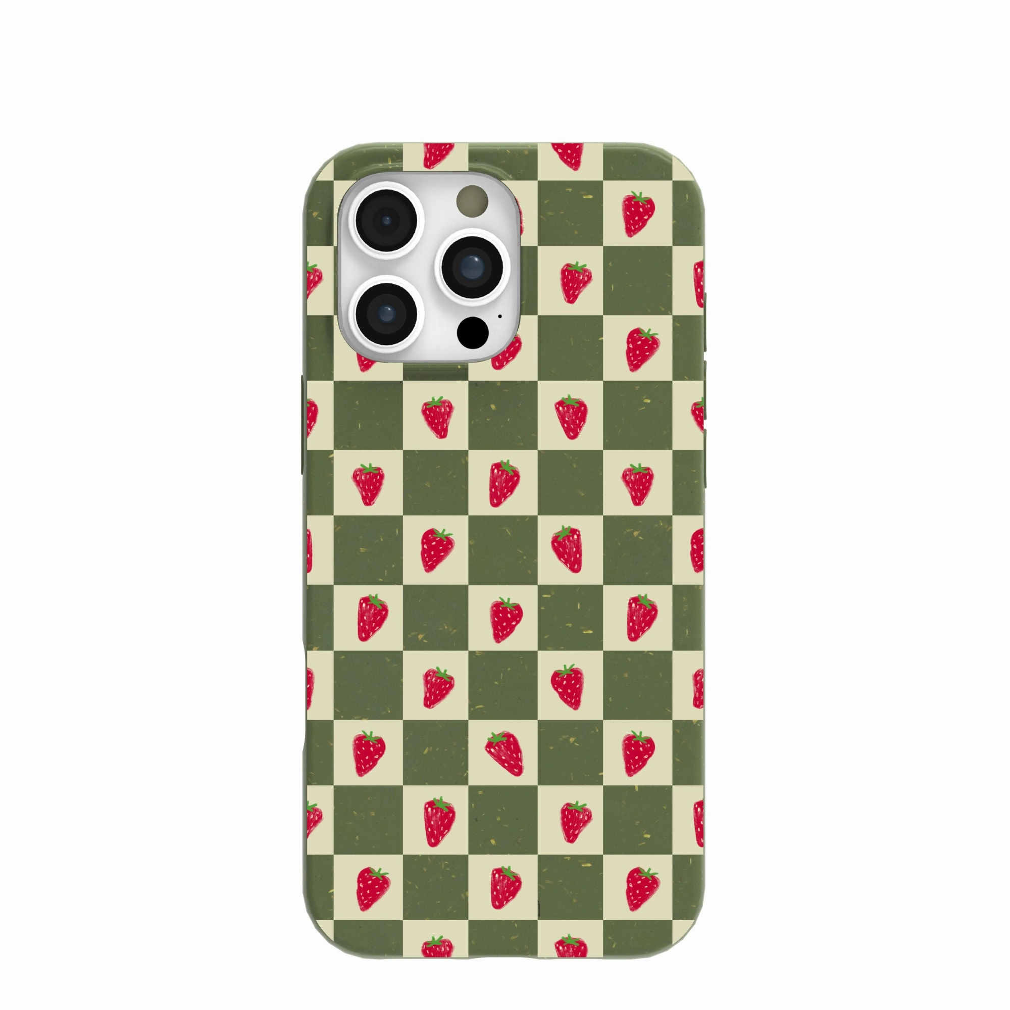 Forest Floor Strawberry Field iPhone 16 Pro Max Case Comfort Accessory Color Pattern