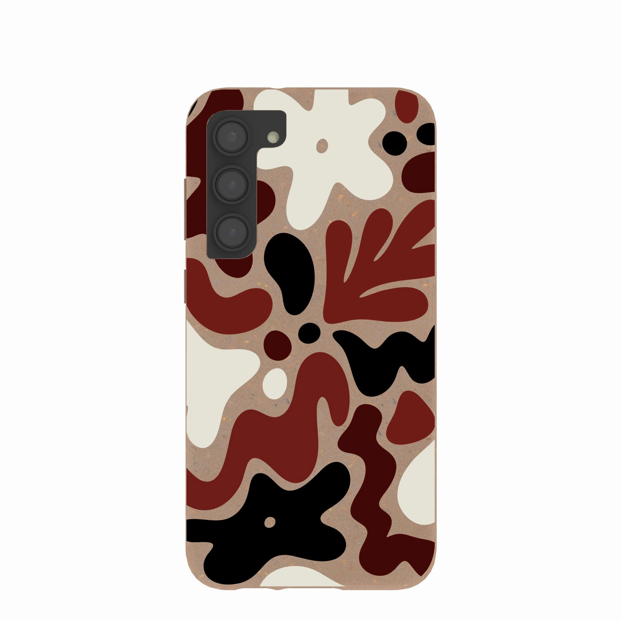 Chocolate Brown Earthy Curves Samsung Galaxy S23 (Plus) Case Classic Frame