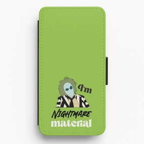 I'm Nightmare Material Flip / Wallet Phone Case Minimal Frame