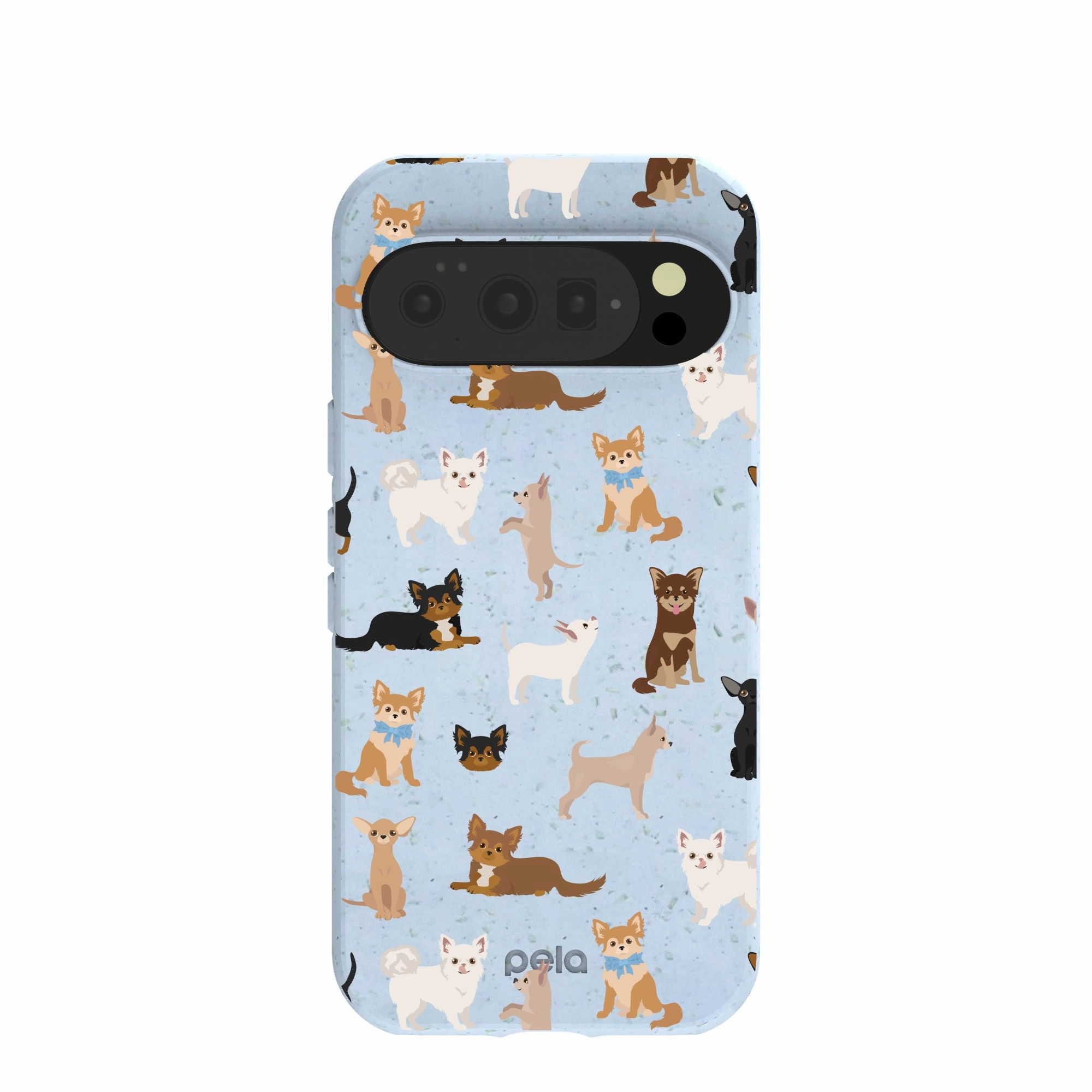 Magnetic Mount Powder Blue Chihuahua Charms Google Pixel 10/10 Pro Case