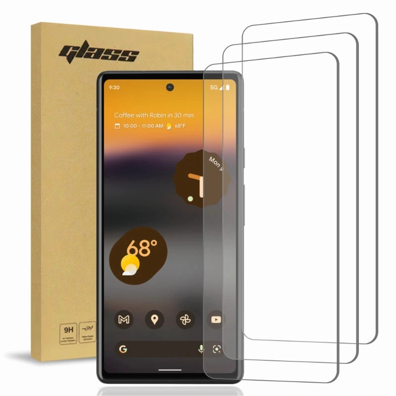 Google Pixel 6a (3 Per Pack) 2.5D Screen Protector Tempered Glass Trendy Design