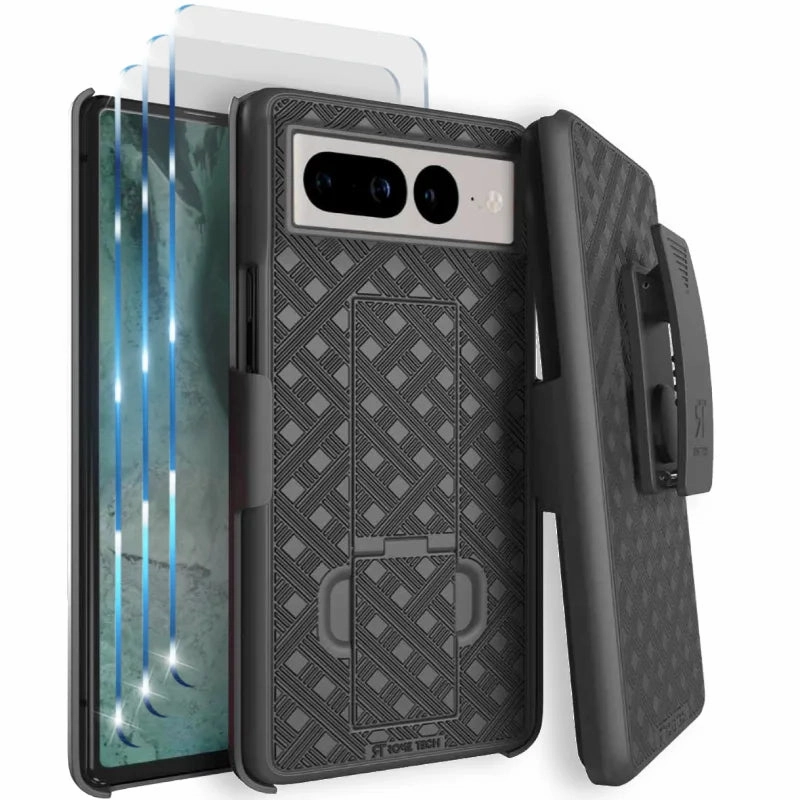 Durable Pattern Fashion Forward Google Pixel 7 Pro Belt Clip Holster Phone Case
