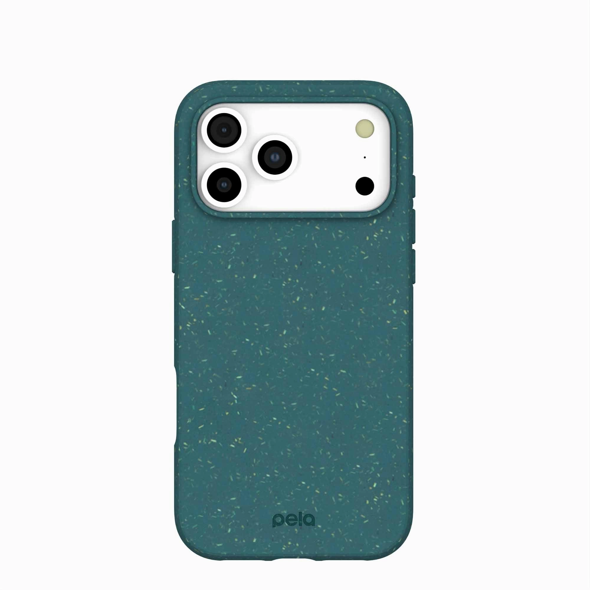Soft Feel Polished Texture Green iPhone 17 Pro Max Case