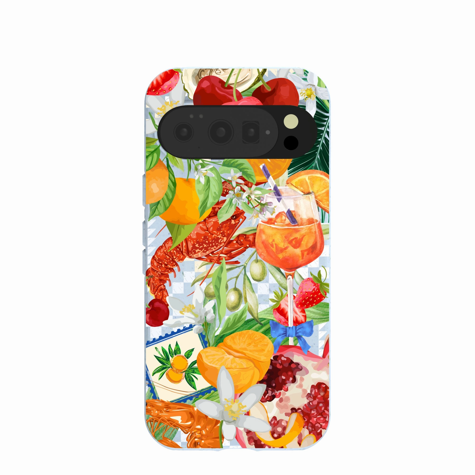 Powder Blue Mediterranean Summers Google Pixel 10/10 Pro Case Luxury Surface