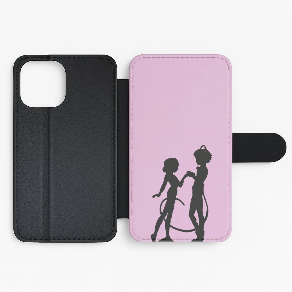 Ladybug And Cat Noir Flip / Wallet Phone Case Rugged Look