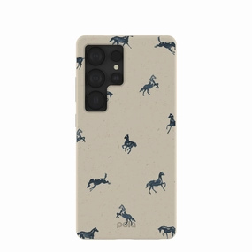 London Fog Mini Horses Samsung Galaxy S25 Ultra Case Rugged Feel