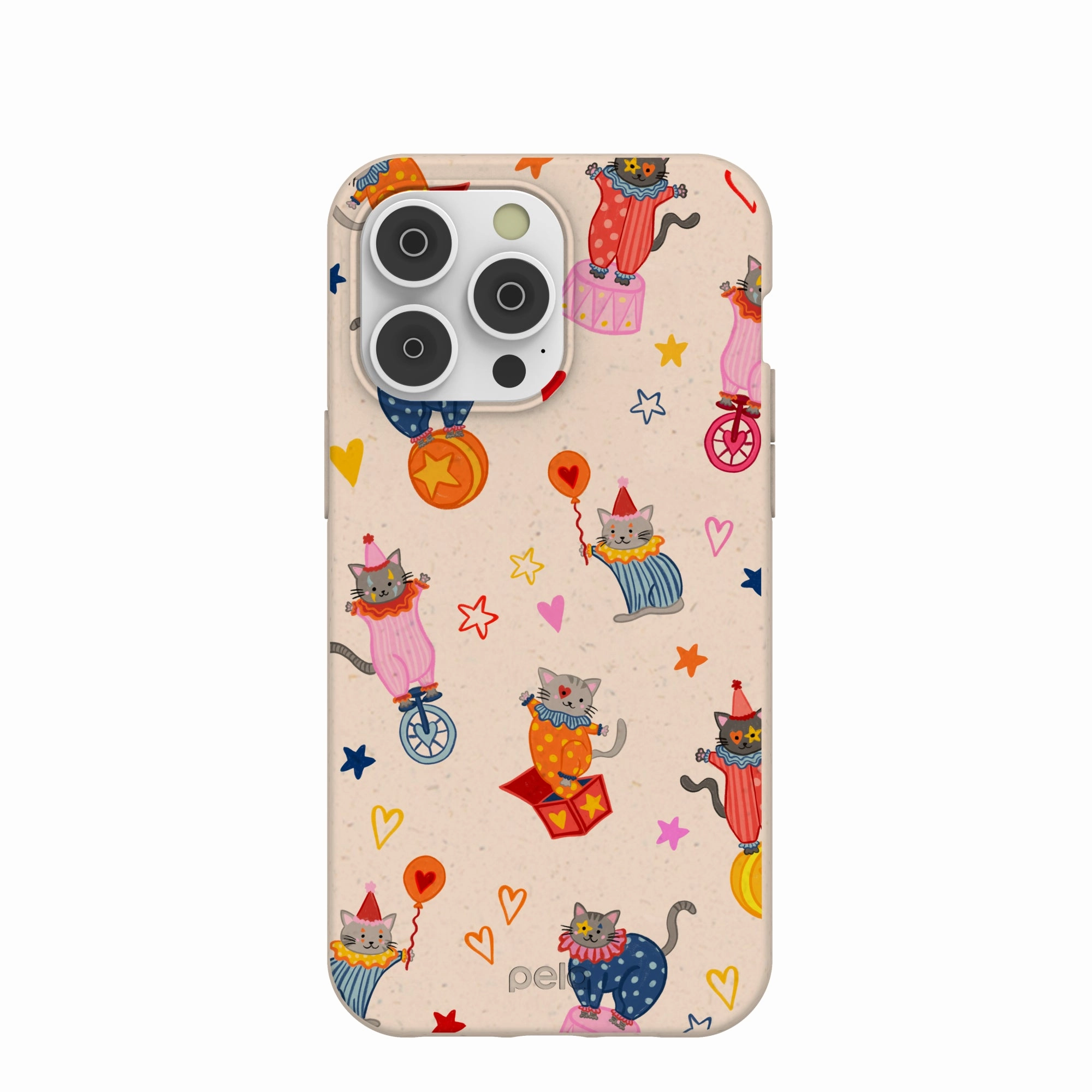 High Durability Seashell Cat Clowns iPhone 14 Pro Max Case