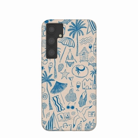 Seashell Salted Ink Samsung Galaxy S24 (Plus) Case Light Frame