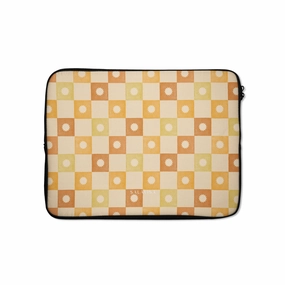 slim fit Checkered Elegance Laptop Sleeve