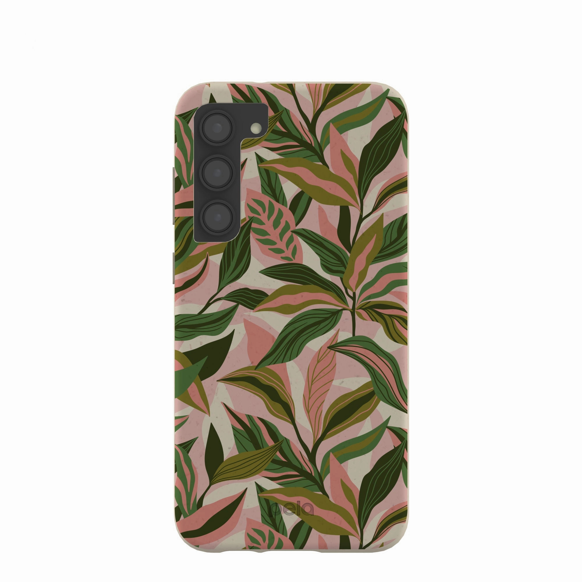 London Fog Pink Botanics Samsung Galaxy S23 (Plus) Case Comfort Shape Classic Frame