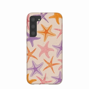 simple design Elegant Pattern Seashell Starfish Parade Samsung Galaxy S23 (Plus) Case