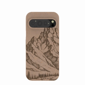 Chocolate Brown Silent Summit Google Pixel 9/9 Pro Case Compact Grip Smooth Touch