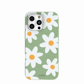 Elegant Touch Sage Green Daisy iPhone 16 Pro Max Case