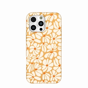 Honey Funky Petals iPhone 16 Pro Max Case Minimal Protection