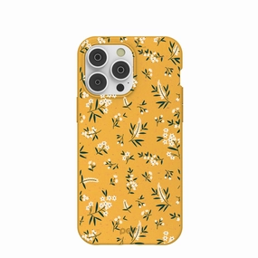 Subtle Touch Honey White Posies iPhone 14 Pro Max Case