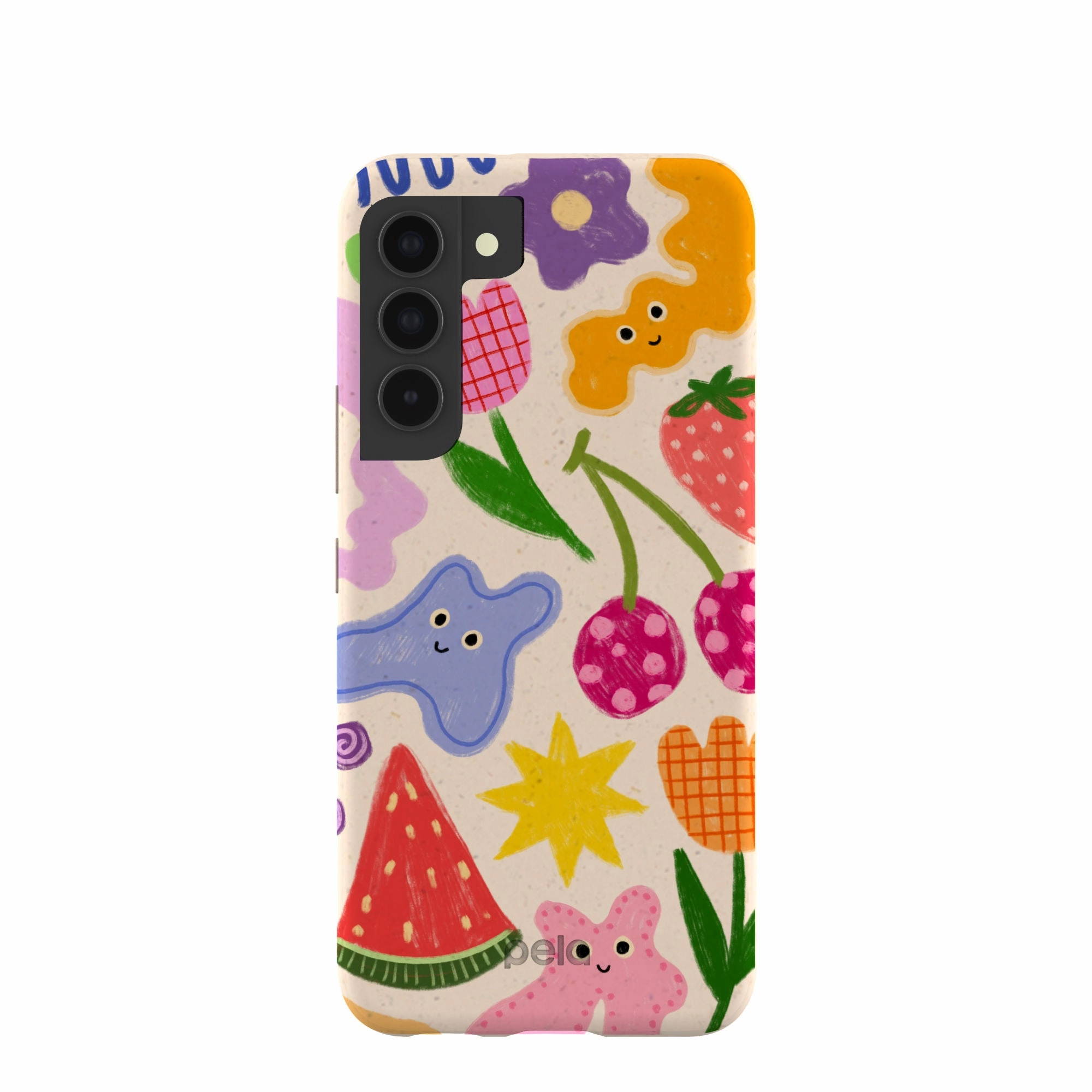 Seashell Whimsy Shapes Samsung Galaxy S22 Case Durable Grip Smooth Form Texture