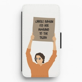 Dude With Sign - Carole Baskin Did It Flip / Wallet Phone Case Sleek Guard Minimal Design