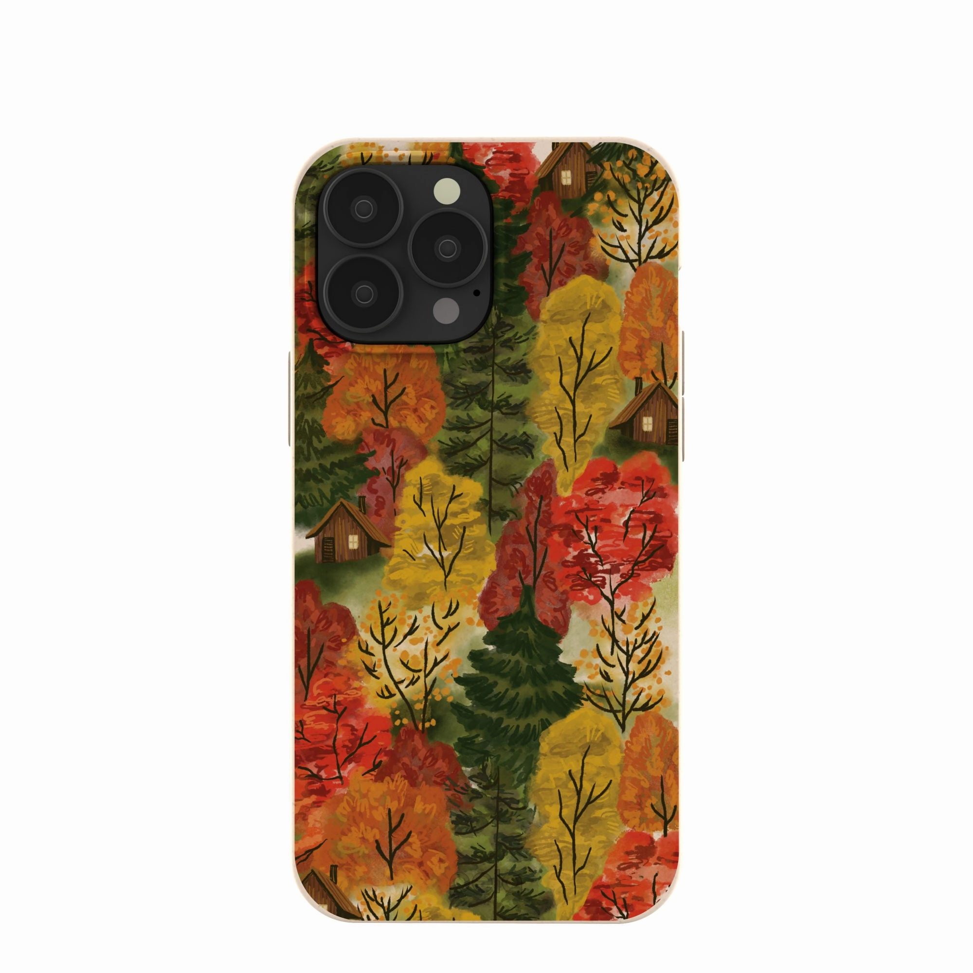 Seashell Cabins in the Woods iPhone 13 Pro Max Case Durable Layer